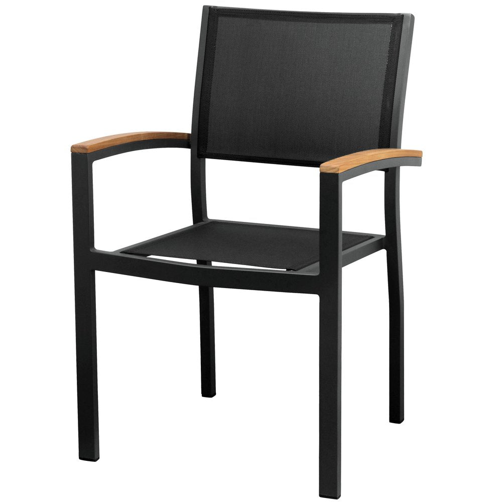 Nine Piece Brown and Black Solid Wood Dining Set with Eight Chairs