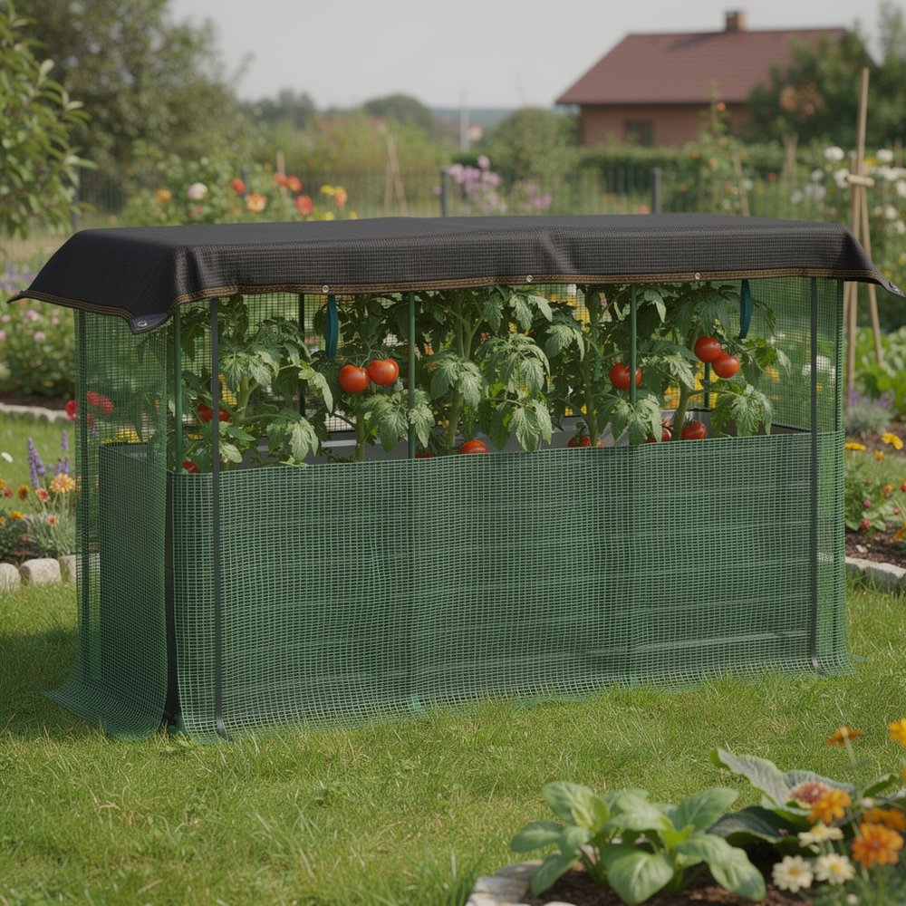 43" X 73" Green Steel Rectangular Planter Box