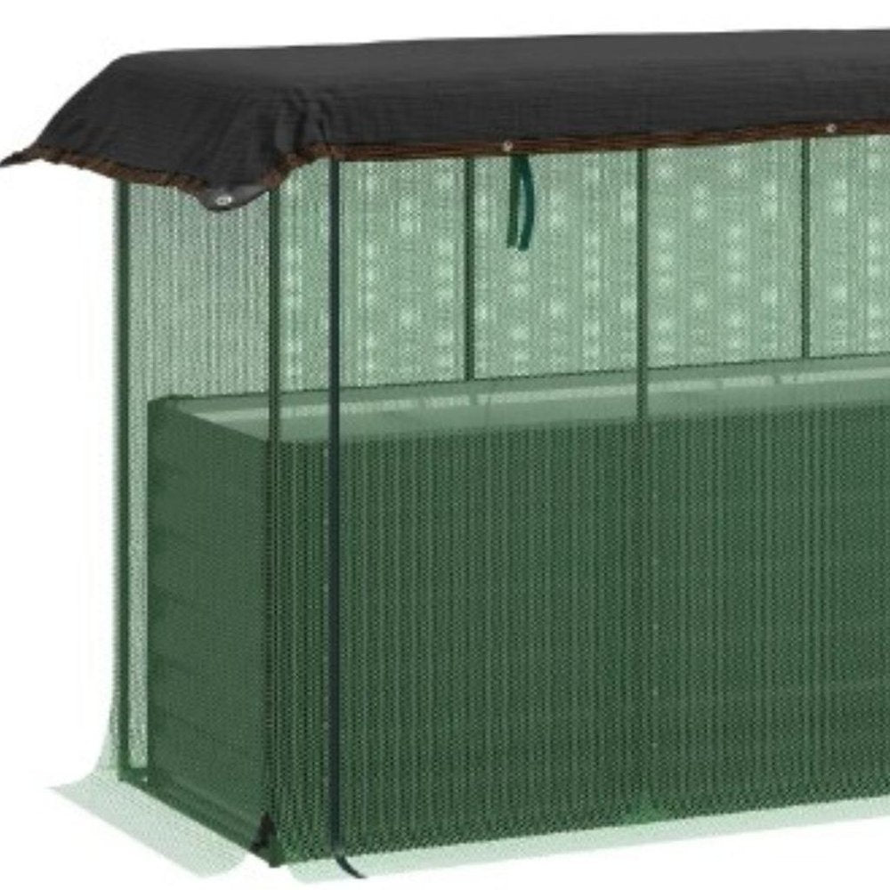 43" X 73" Green Steel Rectangular Planter Box