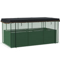 43" X 91" Green Steel Rectangular Planter Box
