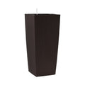 30" X 15" Brown Recycled Plastic Rectangular Self Watering Planter Box