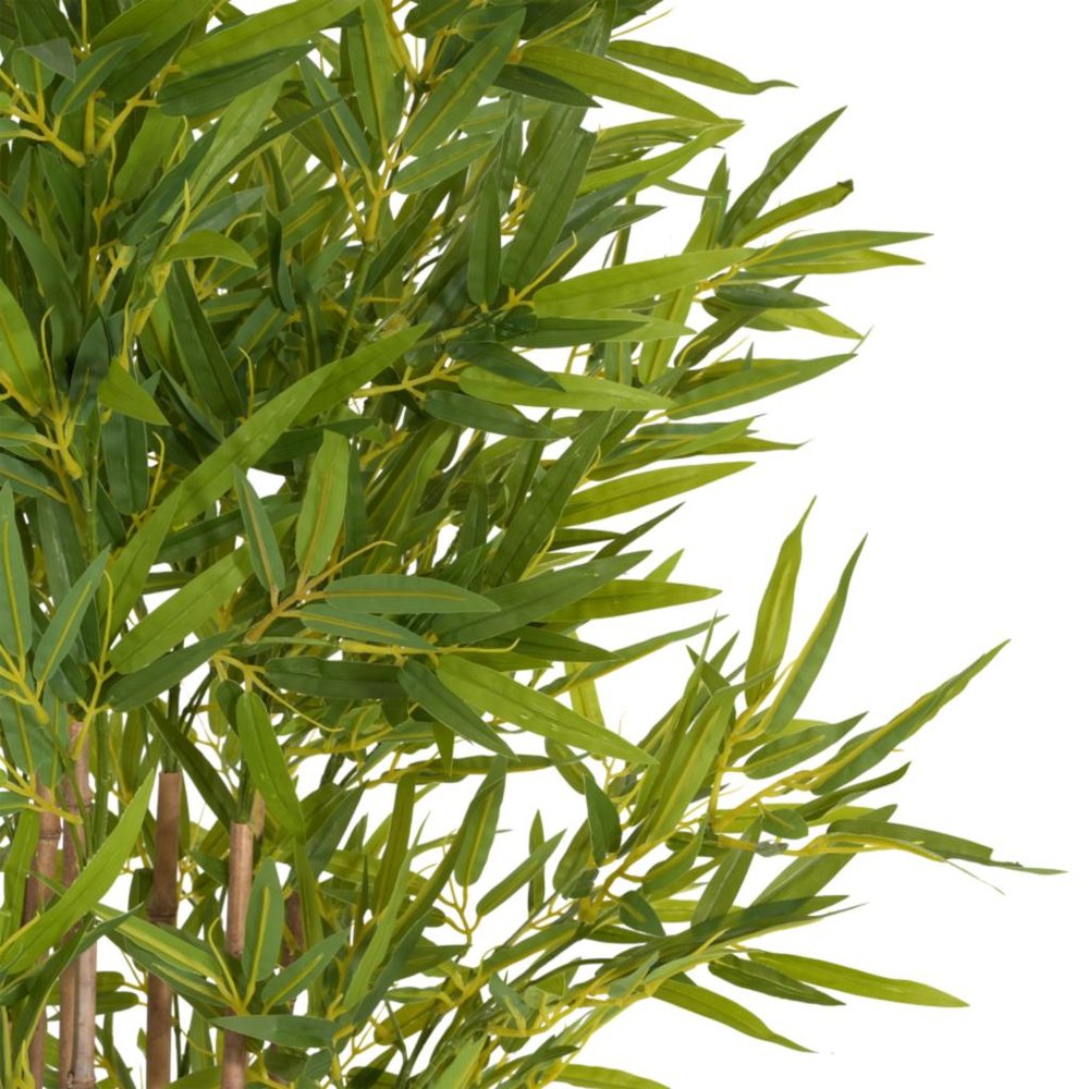 70" Green Artificial Bamboo Tree In Cylindrical Black Pot