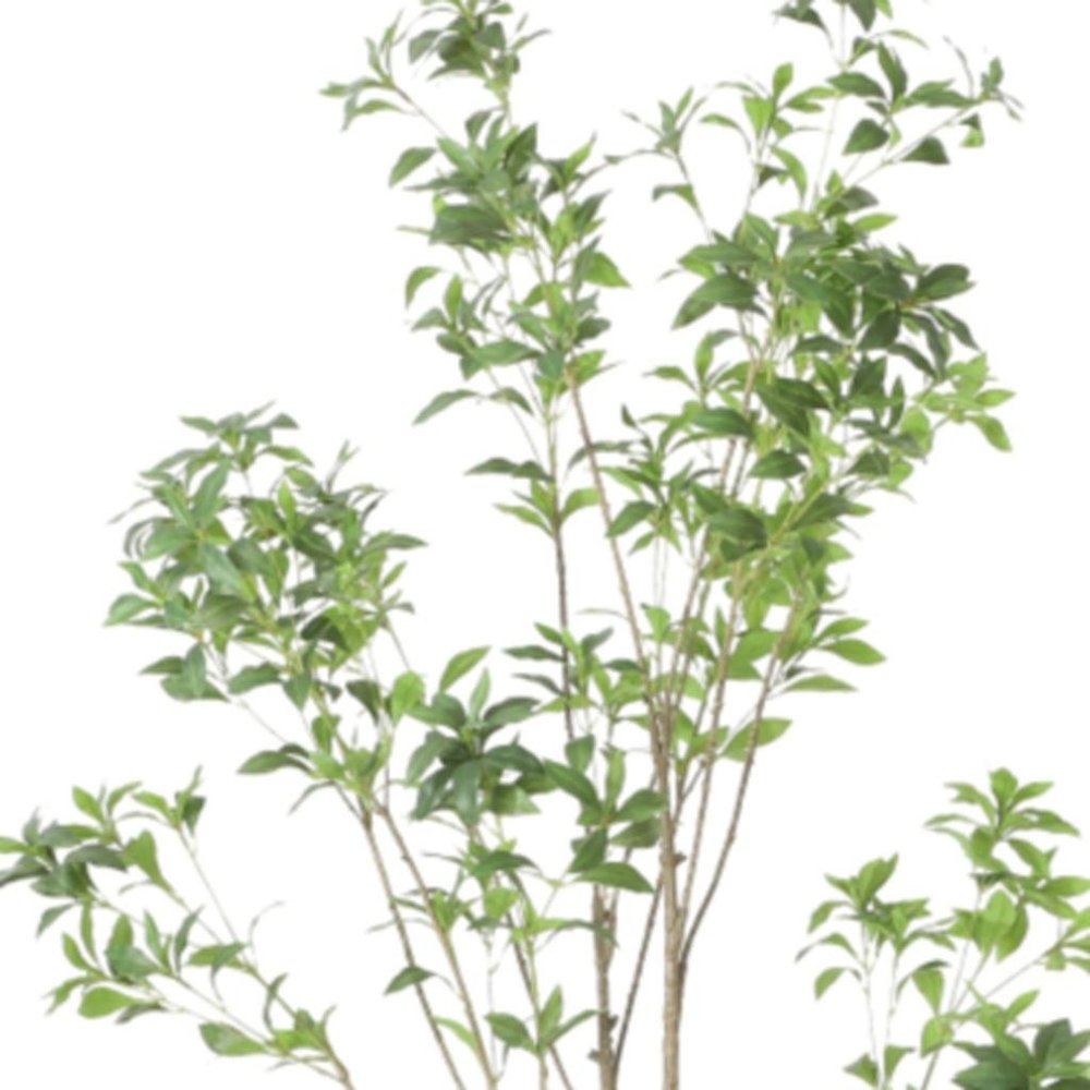 83" Green Artificial In Cylindrical Black Pot