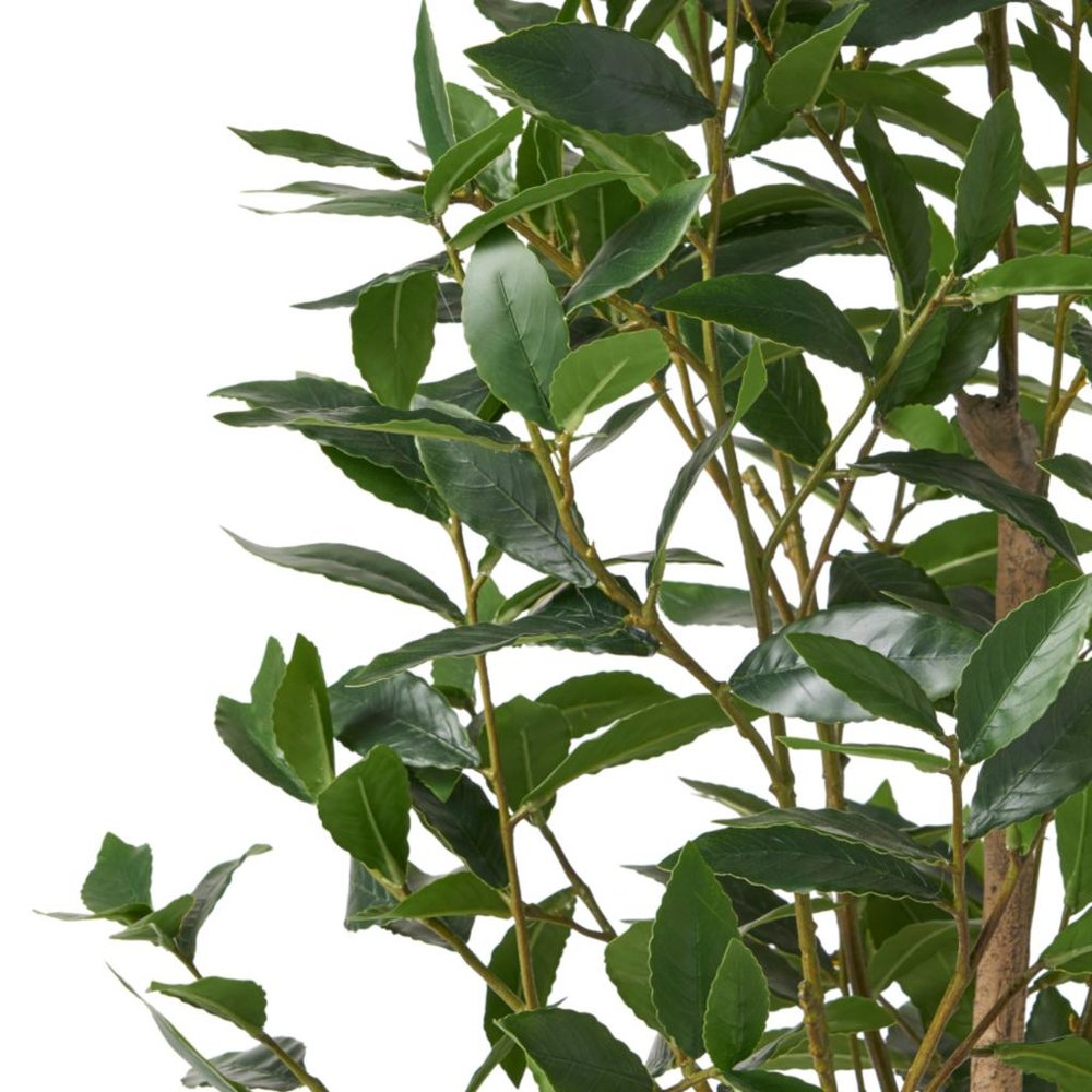 64" Green Artificial In Cylindrical Black Pot