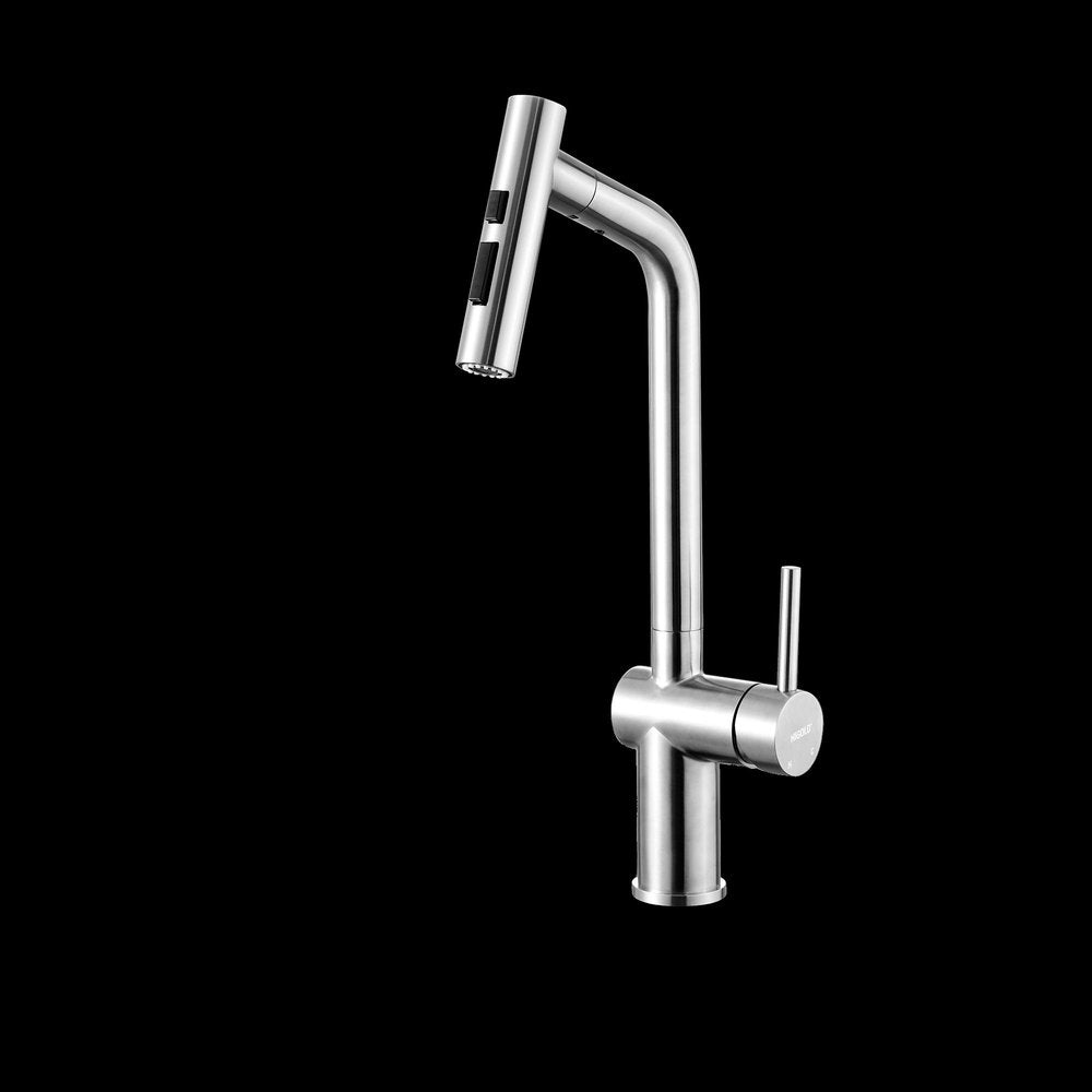 5" Silver Stainless Steel Bar Faucet