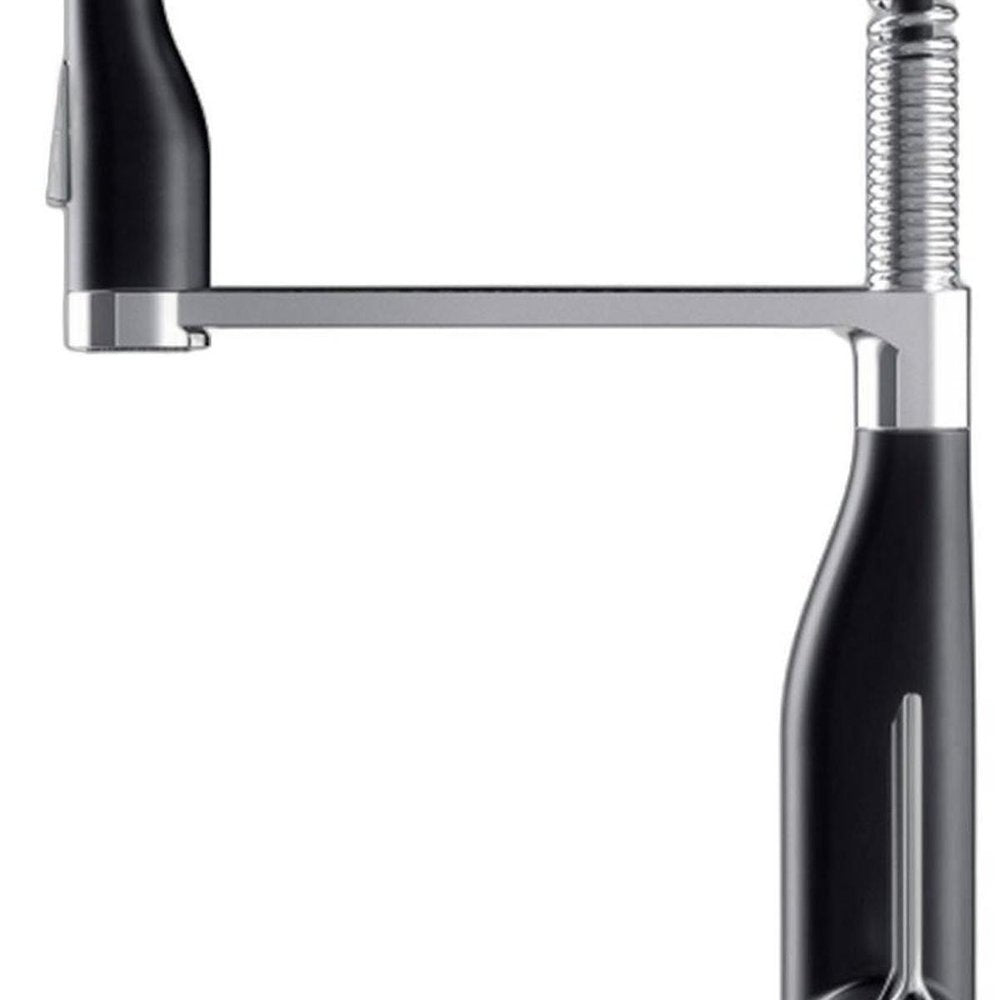 4" Black Stainless Steel Pull-Down Faucet