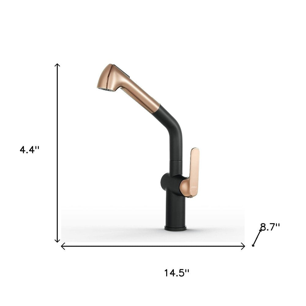 15" Black Stainless Steel Bar Faucet
