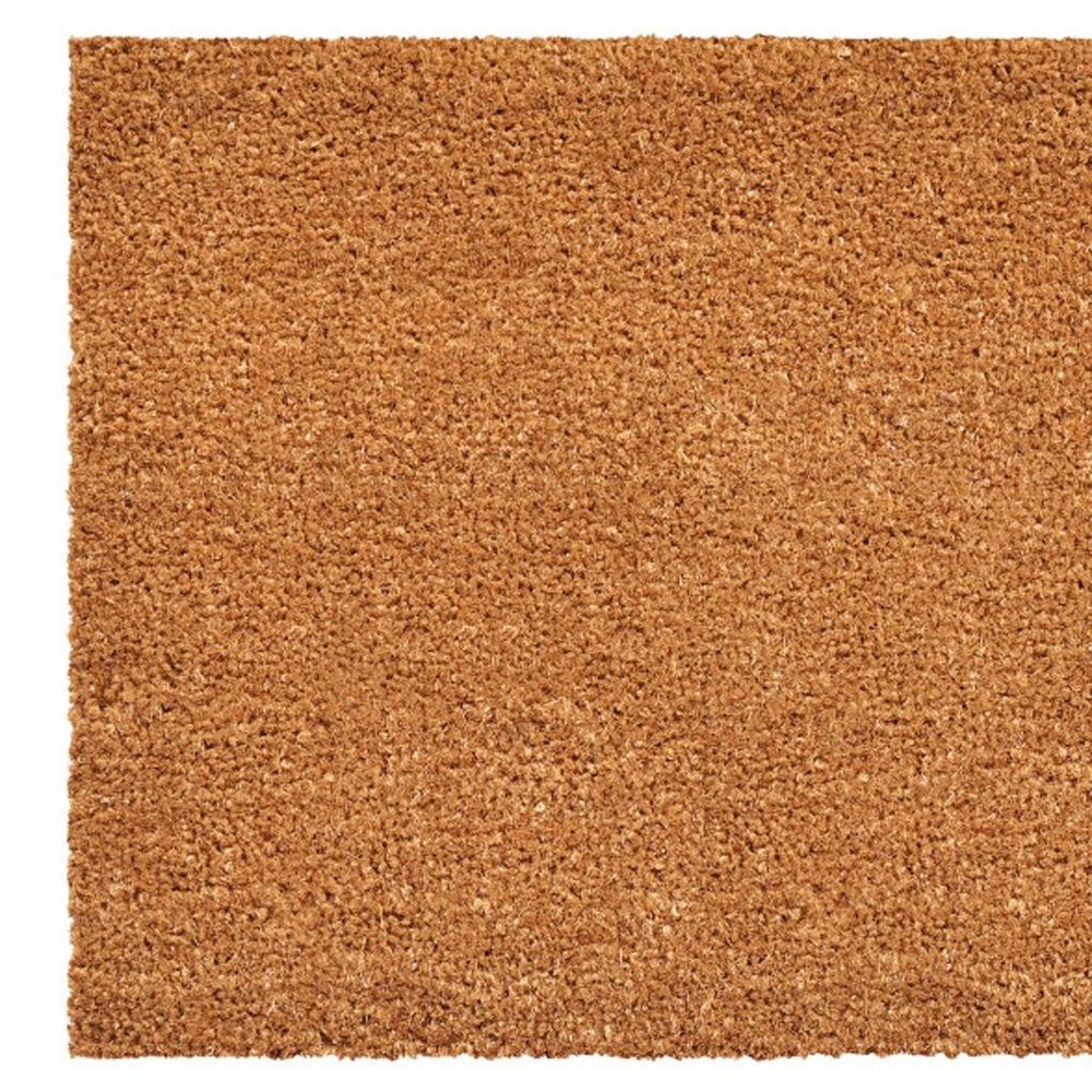 36" X 72" Brown Red And Black XOXO Outdoor Coir Door Mat