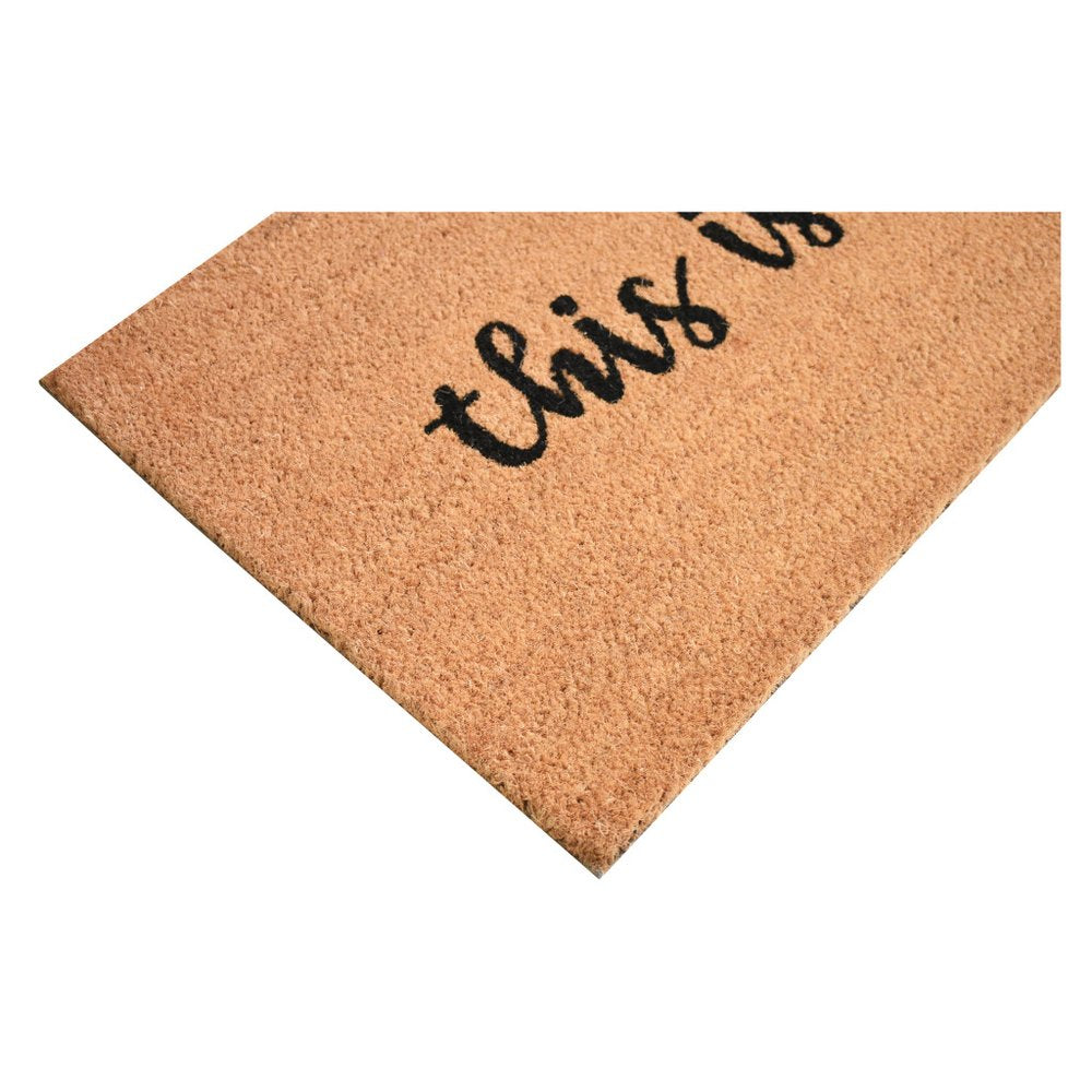 36" X 72" Brown And Black This is Us Outdoor Coir Door Mat