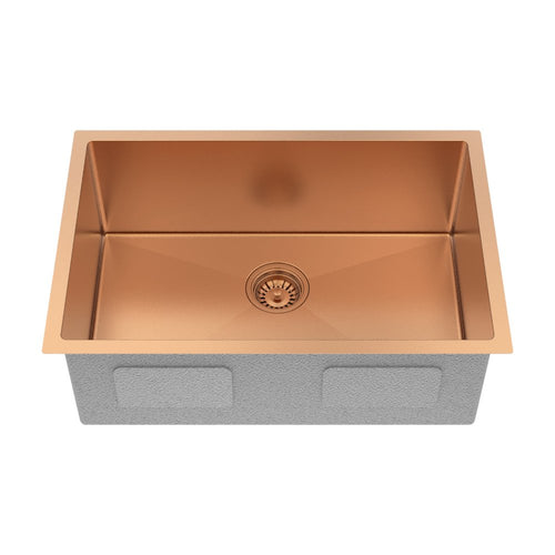 10" X 27" Rose Gold Stainless Steel Undermount Kitchen Sink