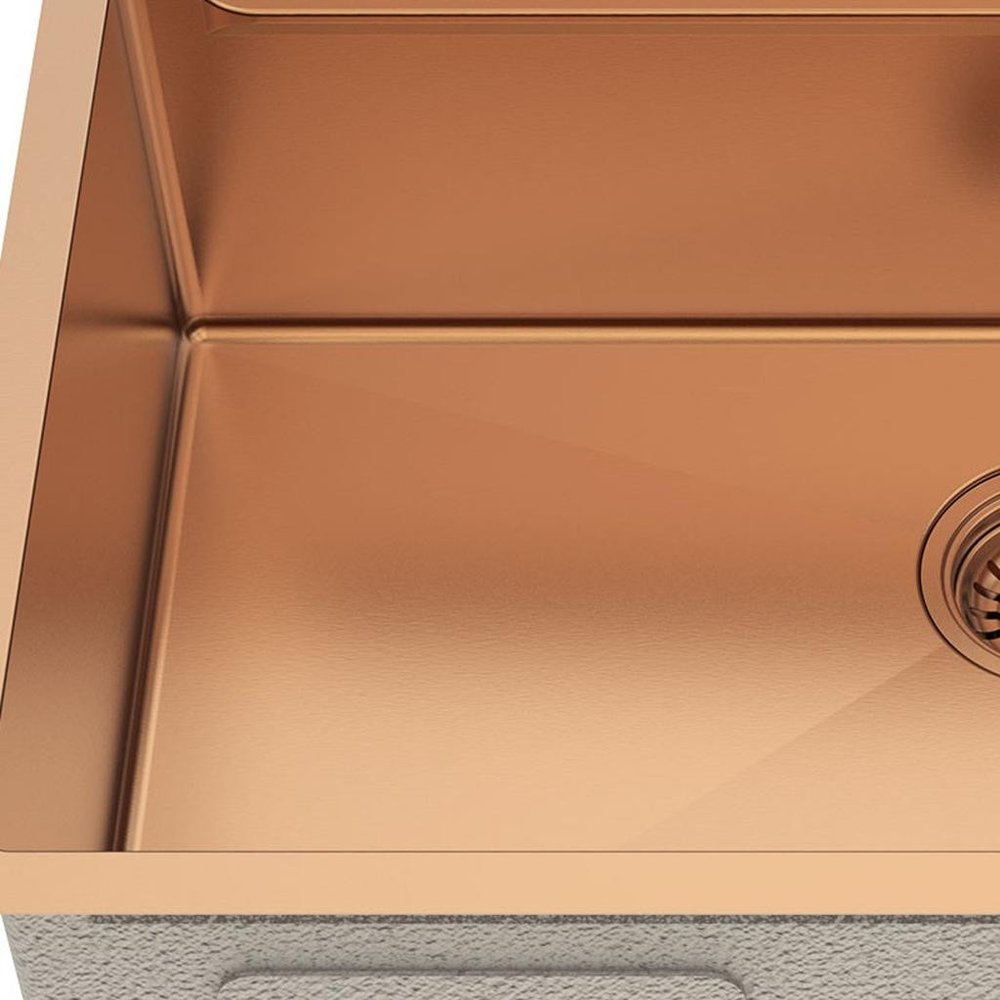 9" X 30" Gold Stainless Steel Undermount Kitchen Sink - SKU 719945
