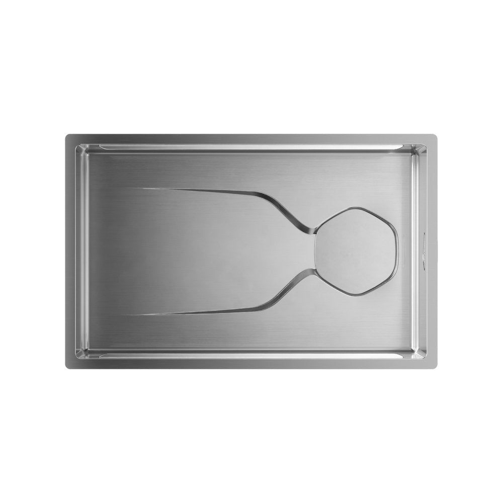 9" X 30" Silver Stainless Steel Undermount Kitchen Sink