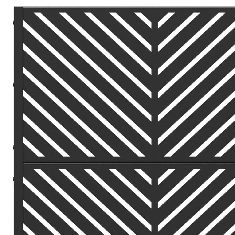 71" X 35" Black Galvanized Metal Rectangular Planter Box