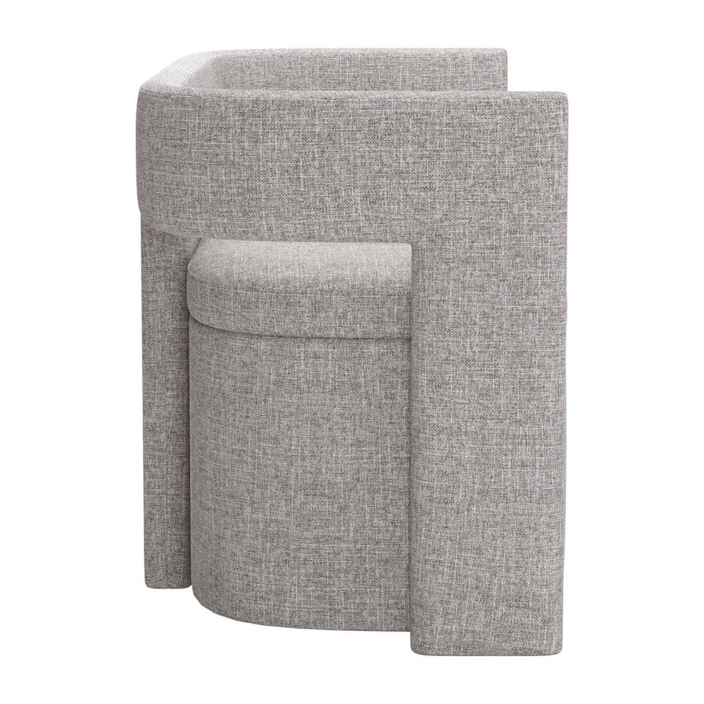 55" Gray Fabric Upholstered Storage Bench With Flip Top