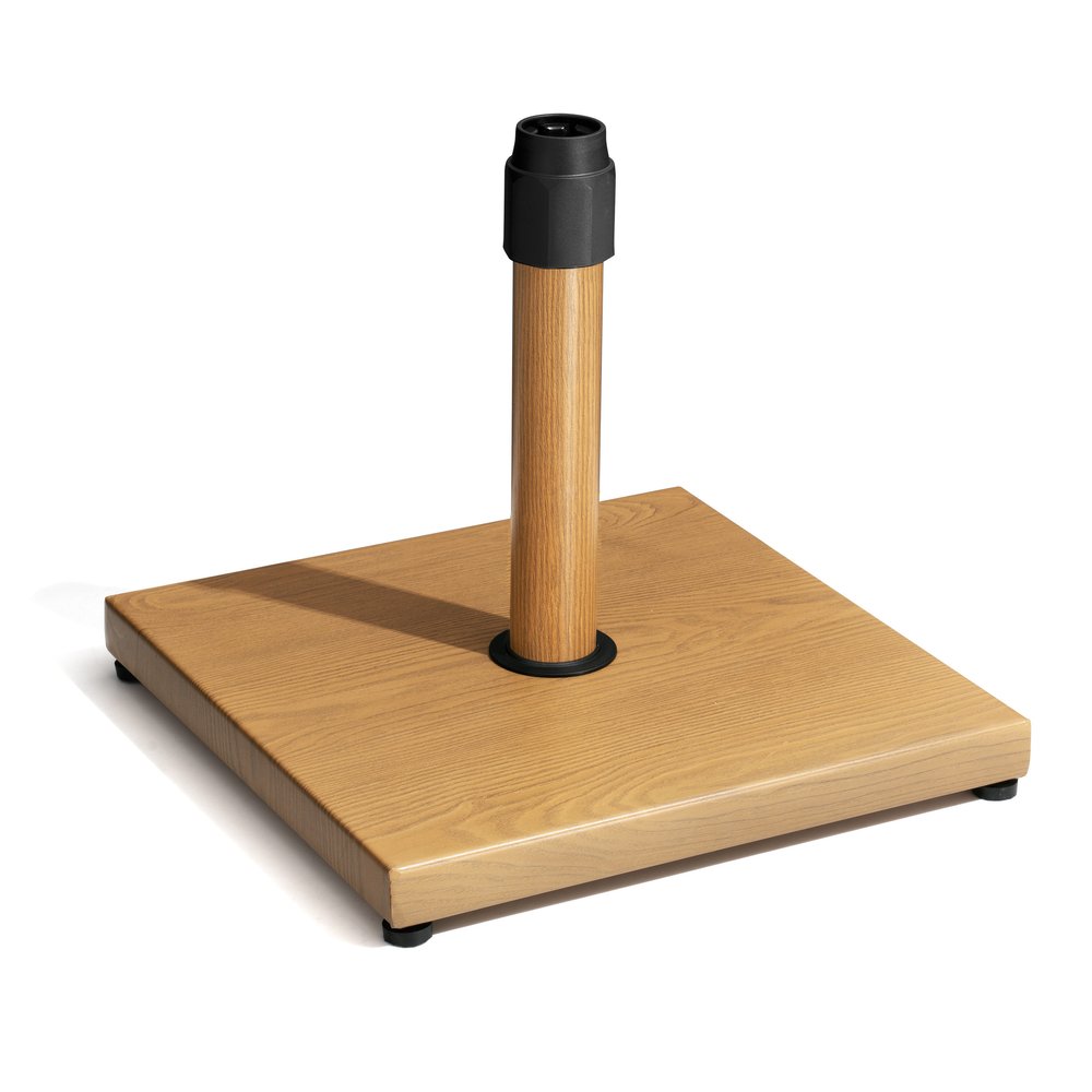 Brown Market Umbrella Steel In Ground Adjustable Umbrella Base