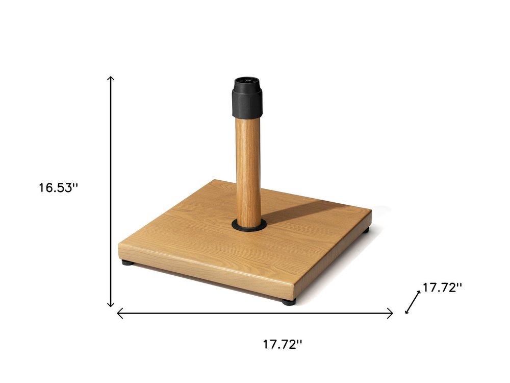 Brown Market Umbrella Steel In Ground Adjustable Umbrella Base