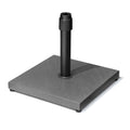 Gray Market Umbrella Steel In Ground Adjustable Umbrella Base on a white background