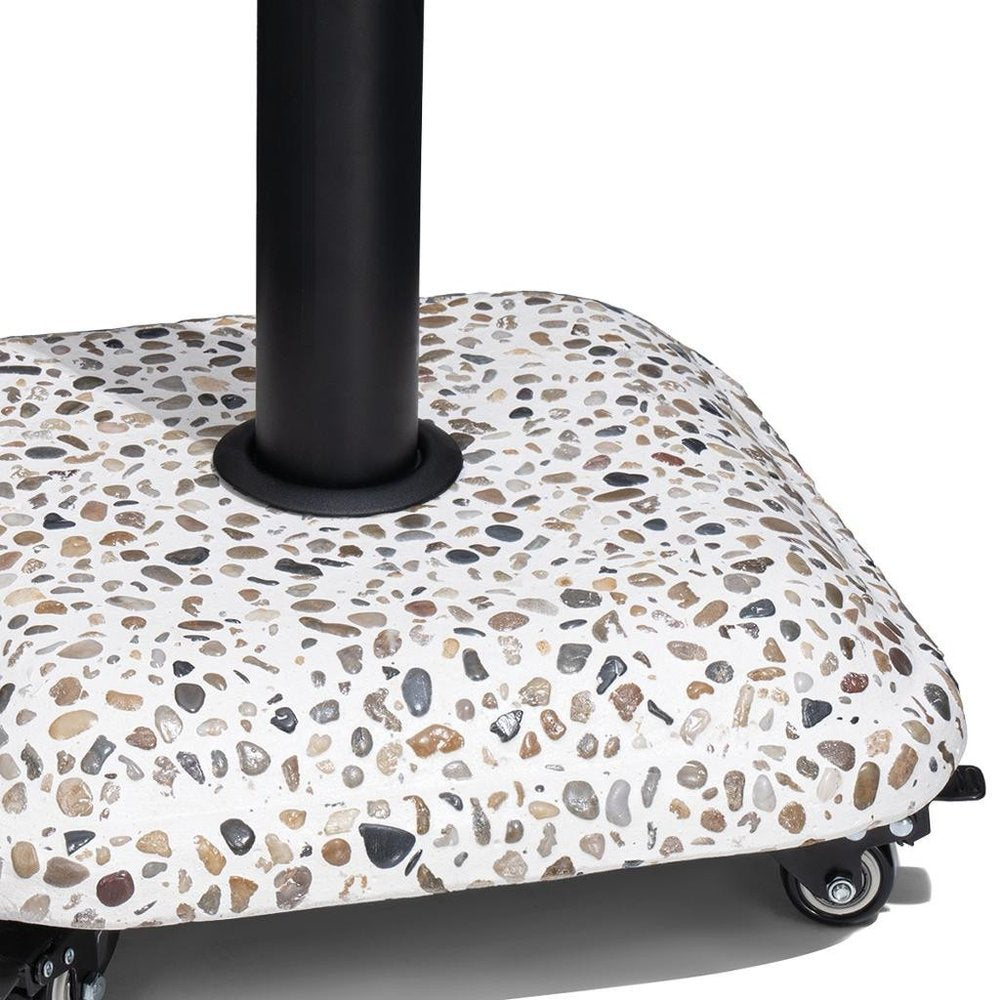 Stone Market Umbrella Steel In Ground Adjustable Umbrella Base - 16.40" H x 15.60" W x 15.60" D