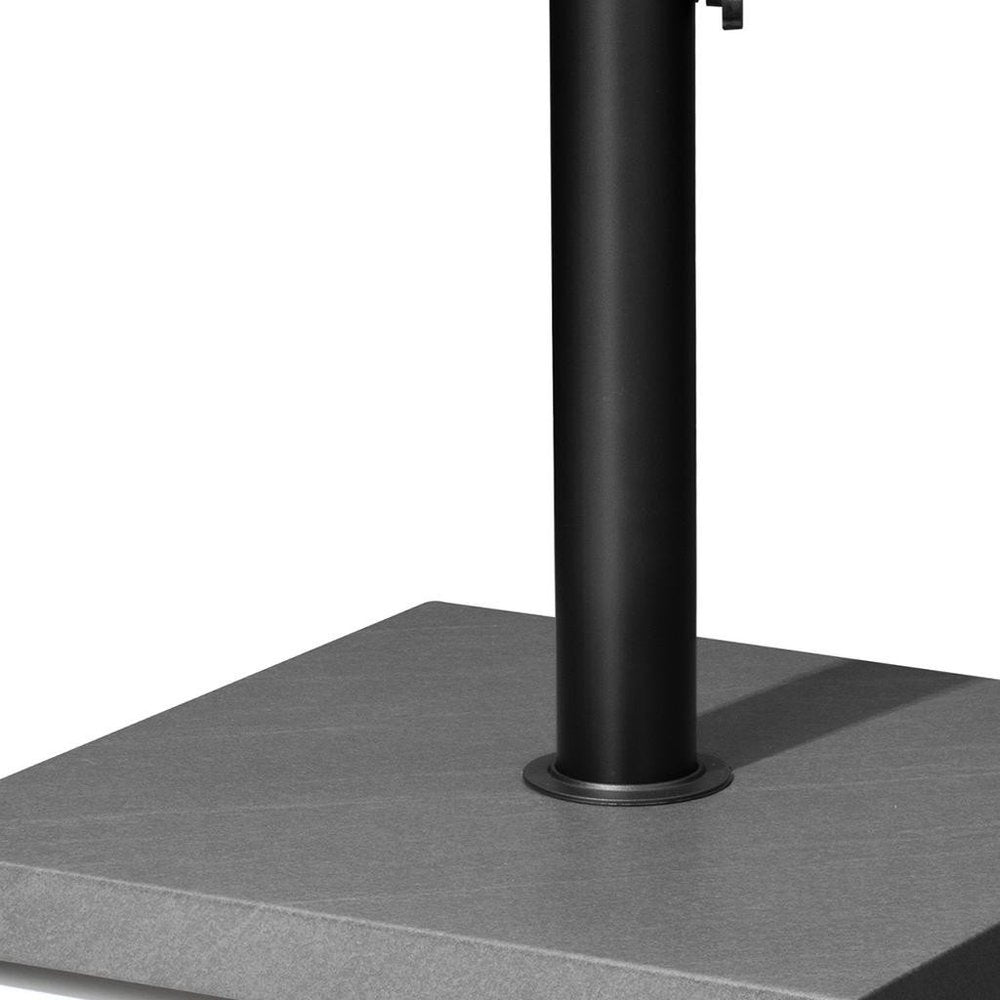 Gray Market Umbrella Fillable Steel In Ground Adjustable Umbrella Base