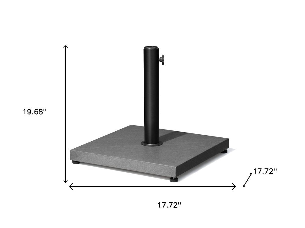 Gray Market Umbrella Fillable Steel In Ground Adjustable Umbrella Base