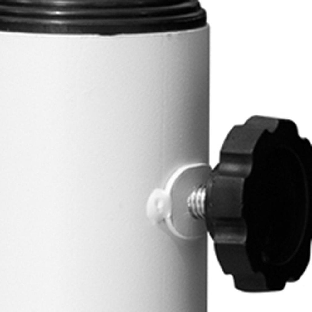 White Market Umbrella Fillable Steel In Ground Adjustable Umbrella Base
