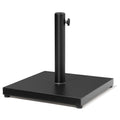 Black Market Umbrella Fillable Steel In Ground Adjustable Umbrella Base - 20.50" H x 17.90" W x 17.90" D on a white background