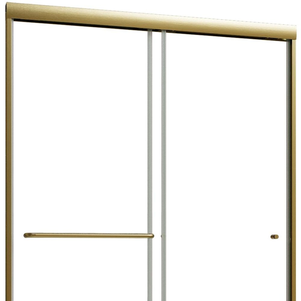70" X 48" Aluminum and Glass Shower Door