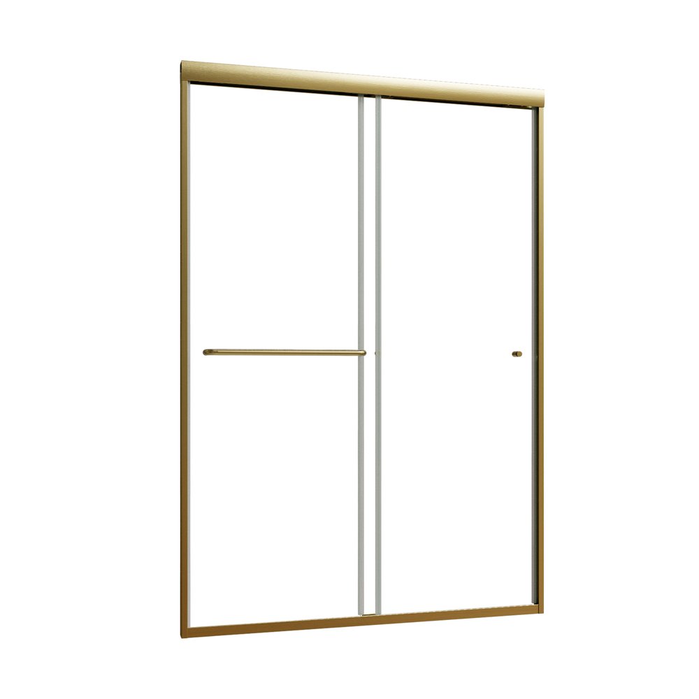70" X 48" Aluminum and Glass Shower Door