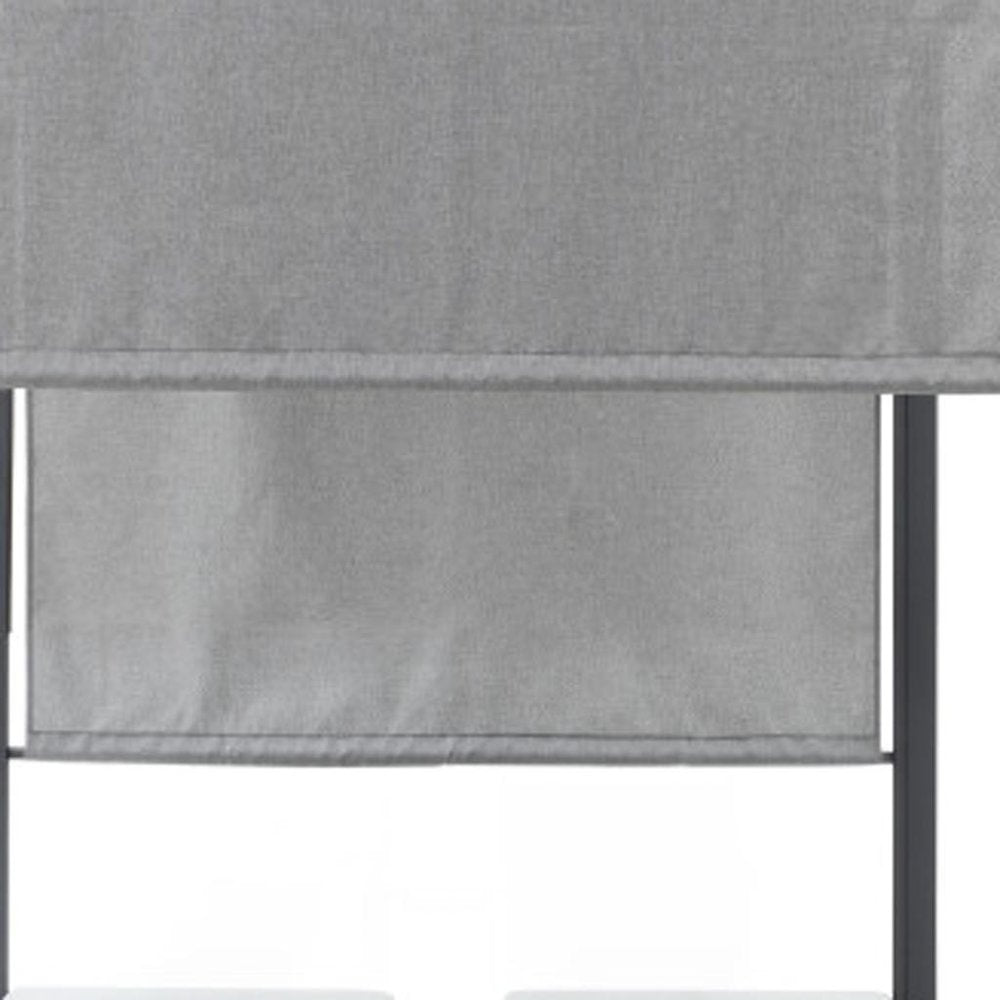 64" X 64" Gray Aluminum Gazebo