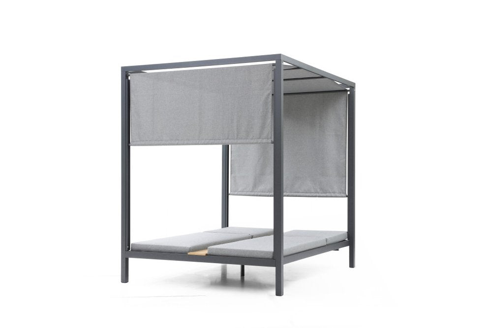 64" X 64" Gray Aluminum Gazebo