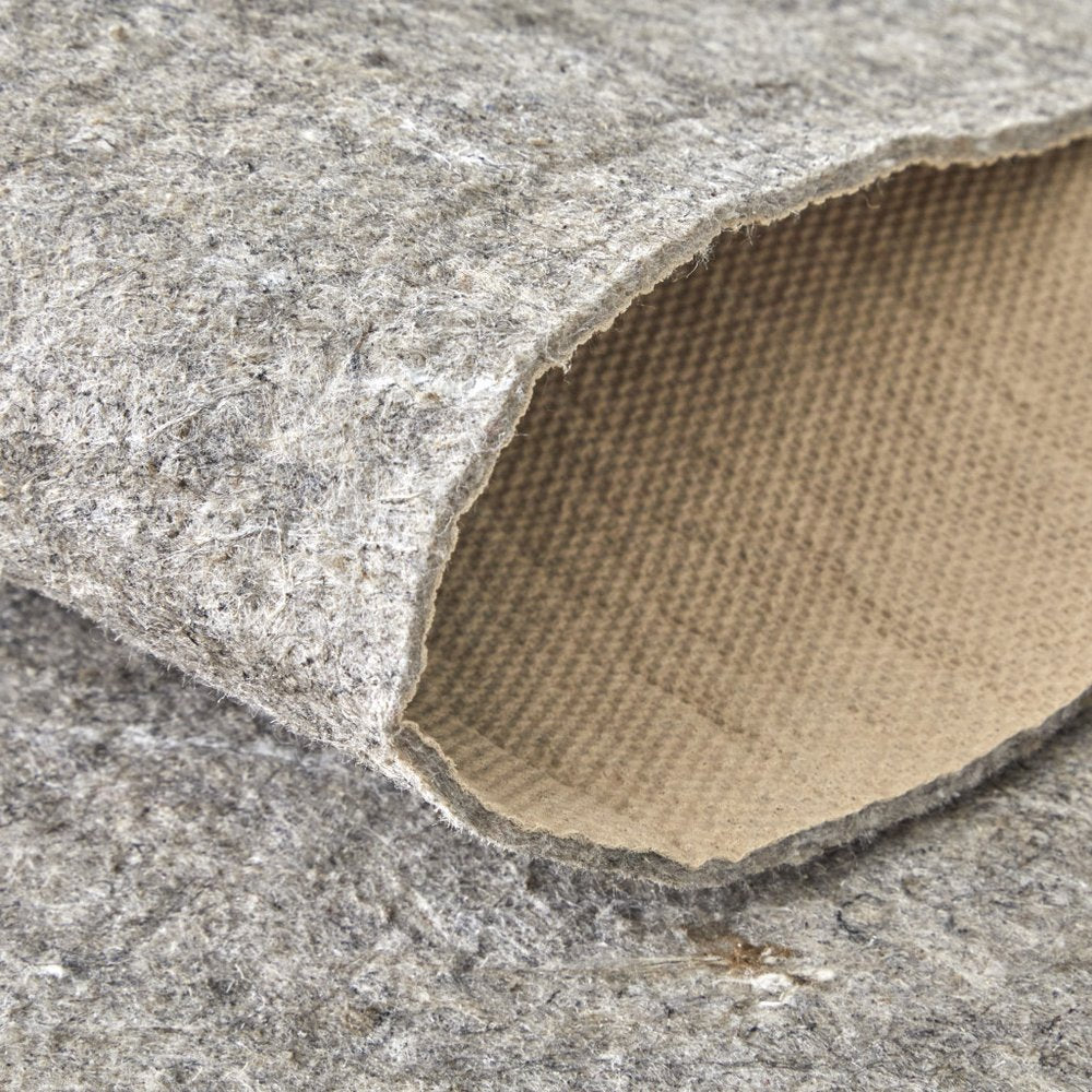 6' Round Gray Non Slip Rug Pad