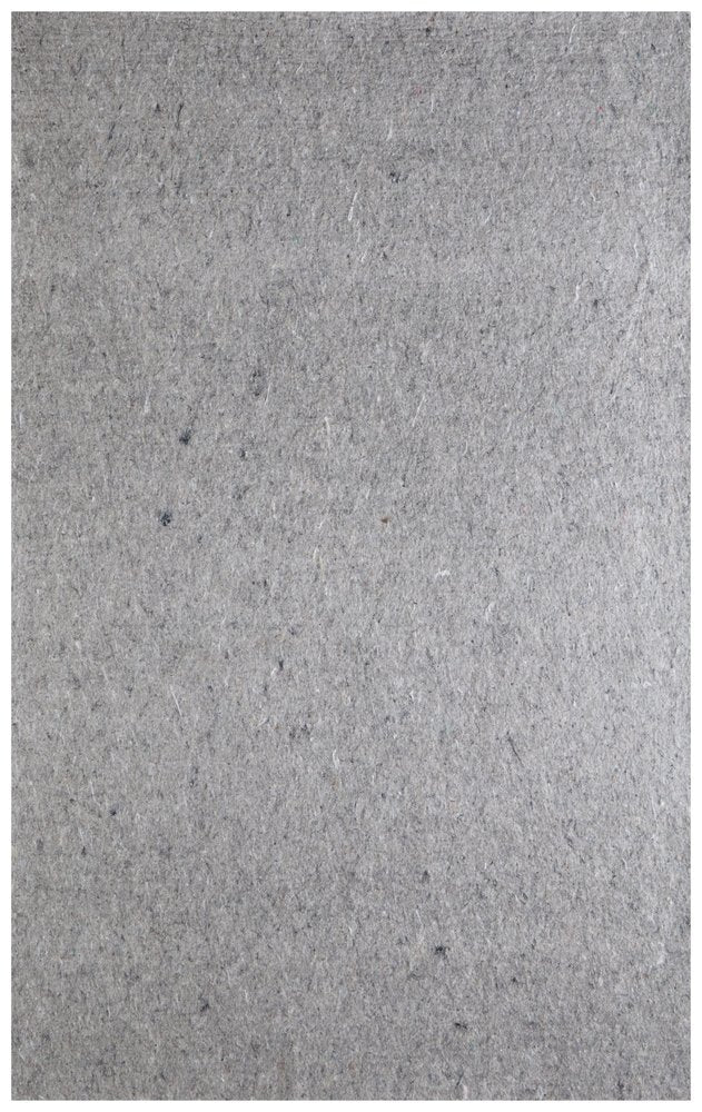 Gray non-slip rug pad, textured surface, full frame shot.