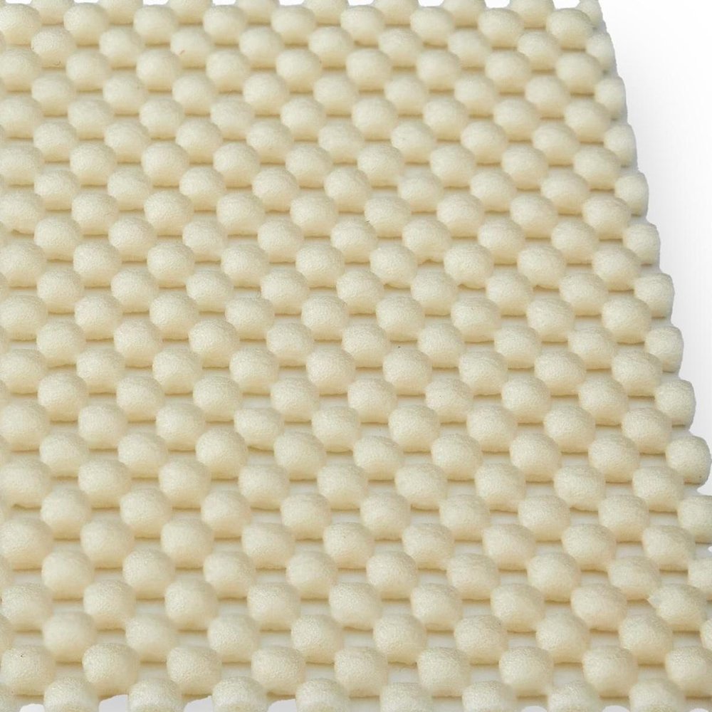 6' x 9' White Non Slip Rug Pad close-up highlighting the white surface.