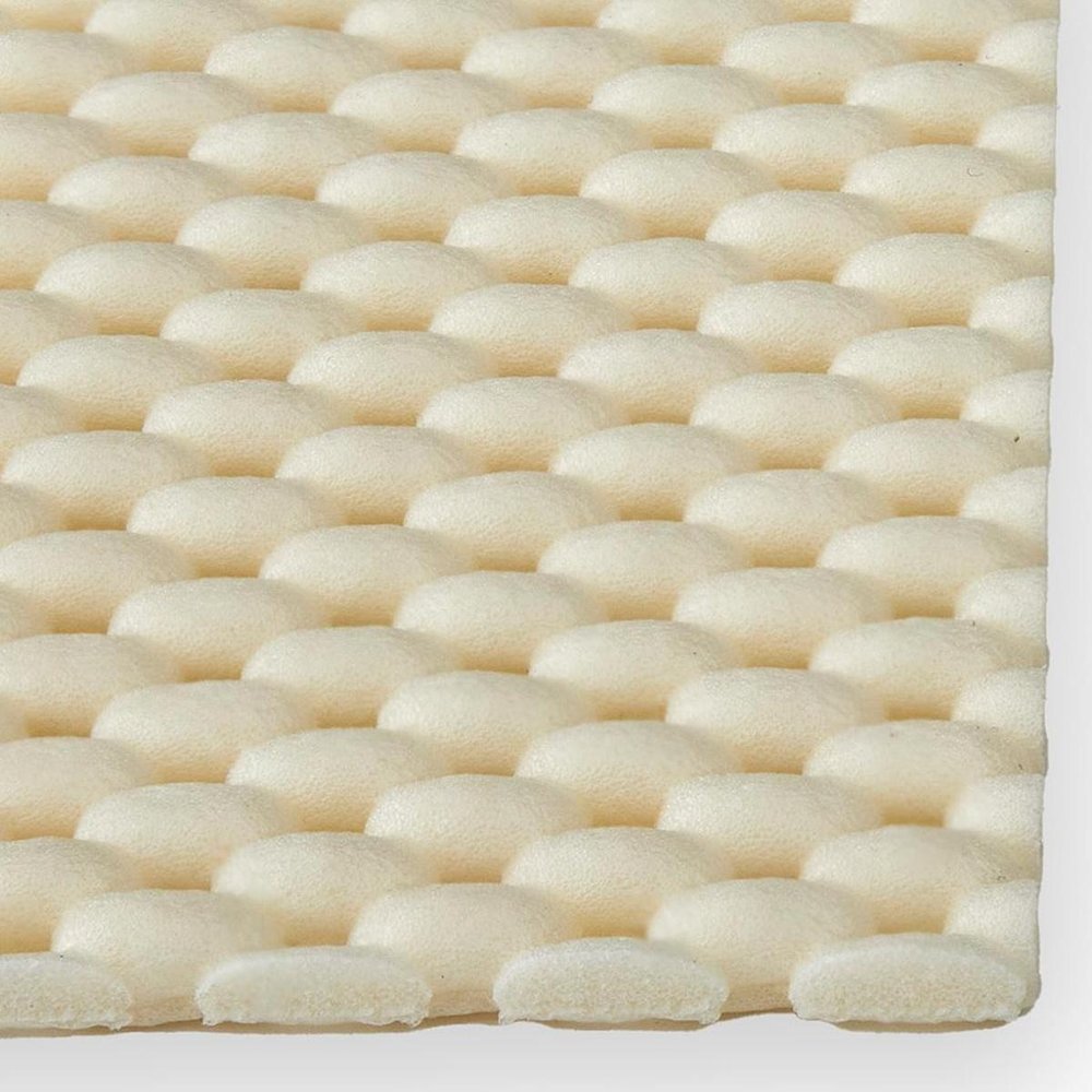 8' X 11' White Non Slip Rug Pad close-up detail