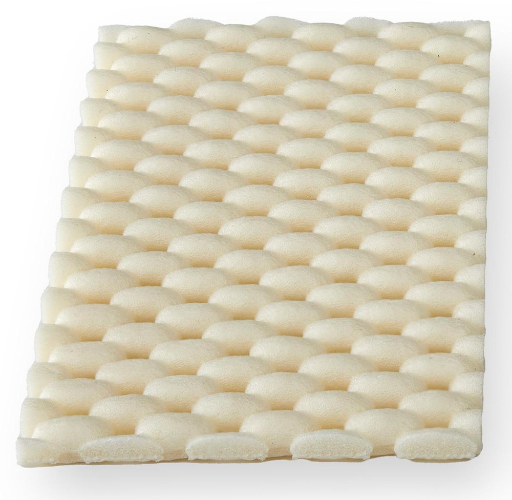 8' X 11' White Non Slip Rug Pad on a white background