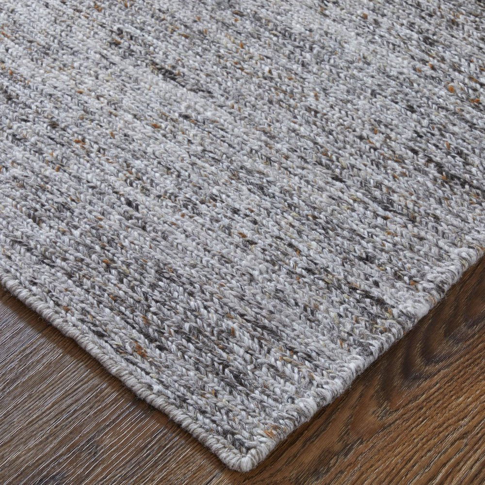 9' X 13' Gray And Brown Handmade Indoor Outdoor Area Rug