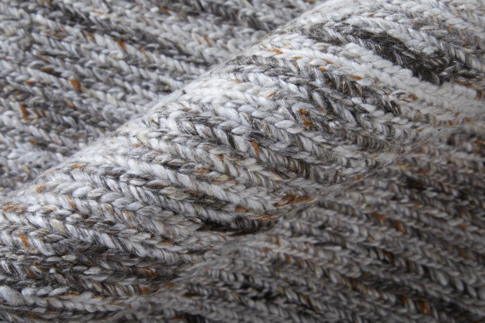 9' X 13' Gray And Brown Handmade Indoor Outdoor Area Rug