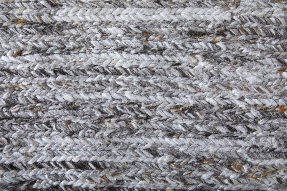 9' X 13' Gray And Brown Handmade Indoor Outdoor Area Rug