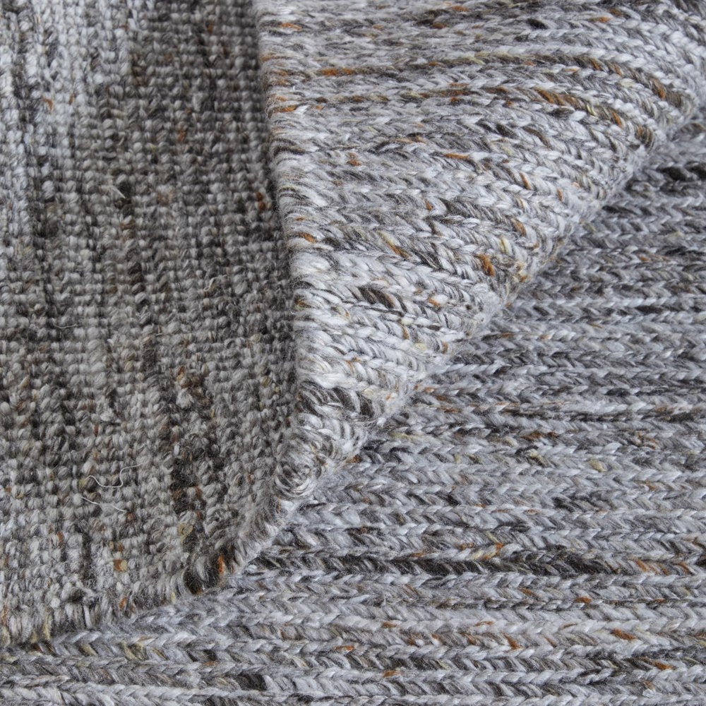 9' X 13' Gray And Brown Handmade Indoor Outdoor Area Rug