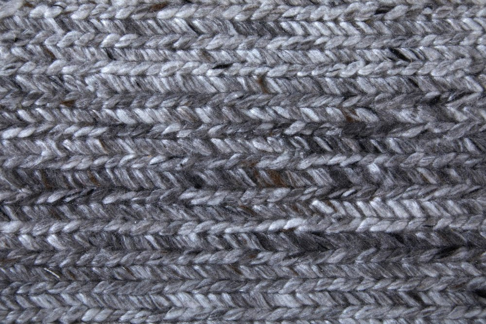 9' X 13' Gray And Ivory Handmade Indoor Outdoor Area Rug