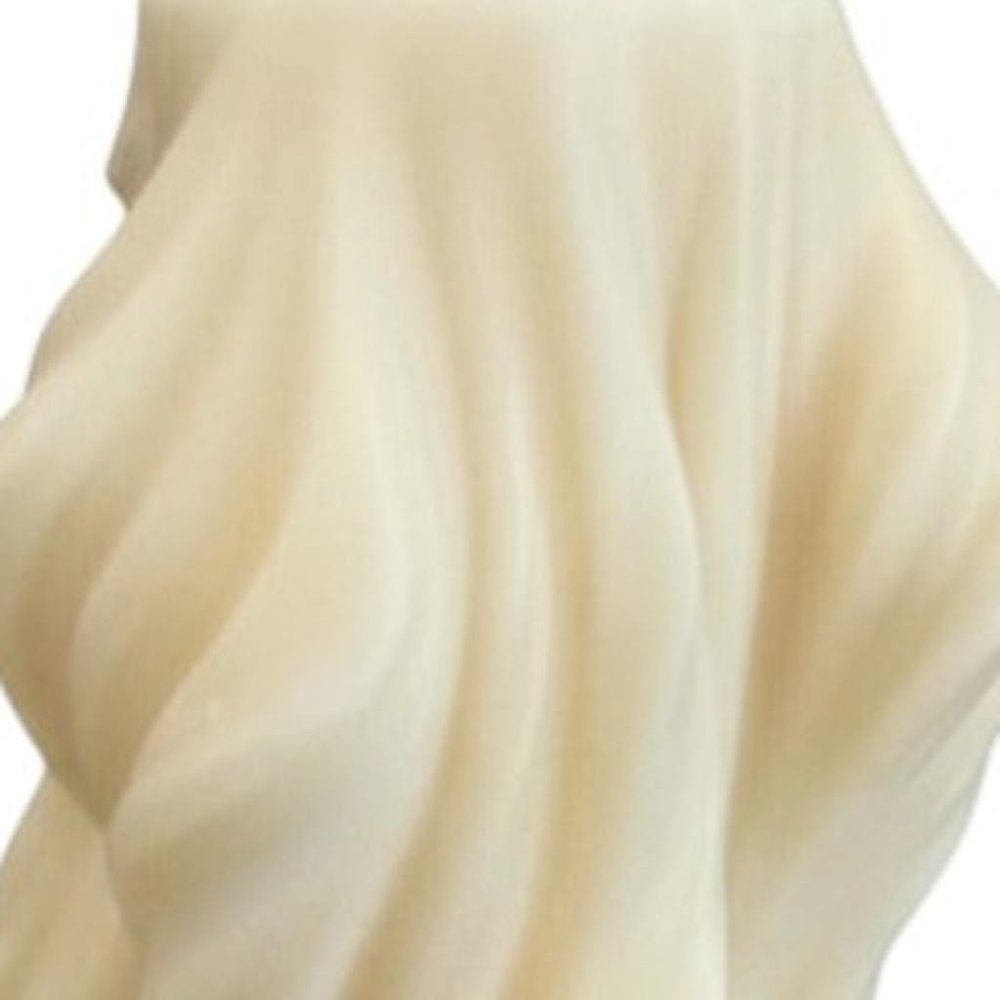 4" White Lavender And Sage Scented Dimensional Twist Candle