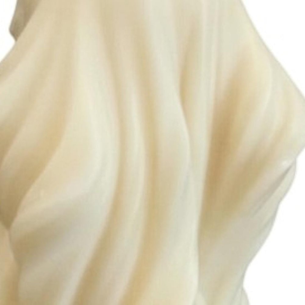 4" White Lavender And Sage Scented Dimensional Twist Candle