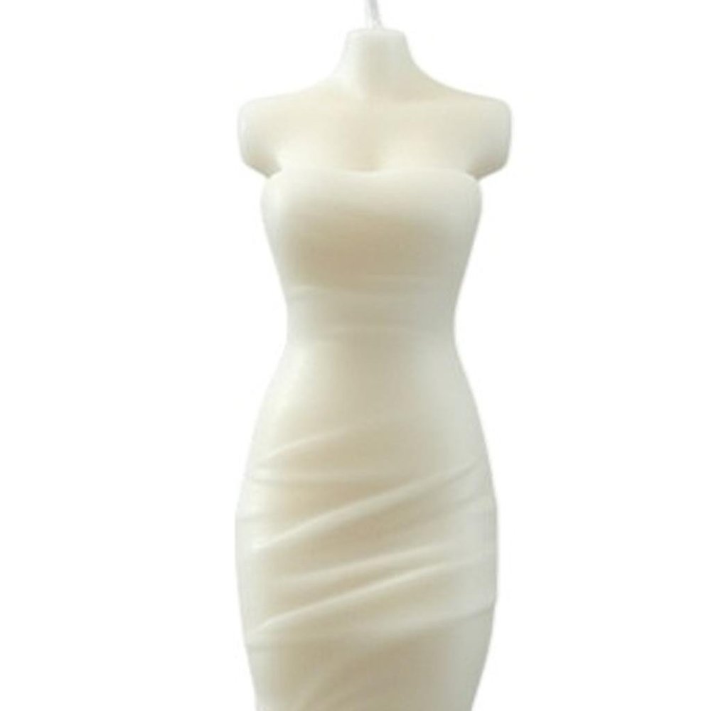 4" Ivory Unscented Dimensional Form Candle