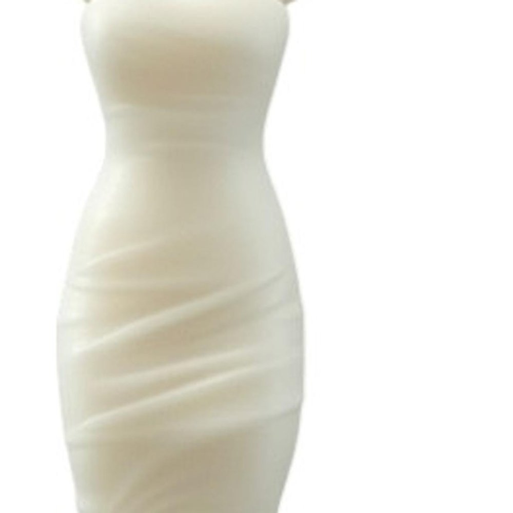 4" Ivory Lavender And Sage Scented Dimensional Form Candle