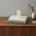 3" Ivory Unscented Candle Round Pillar