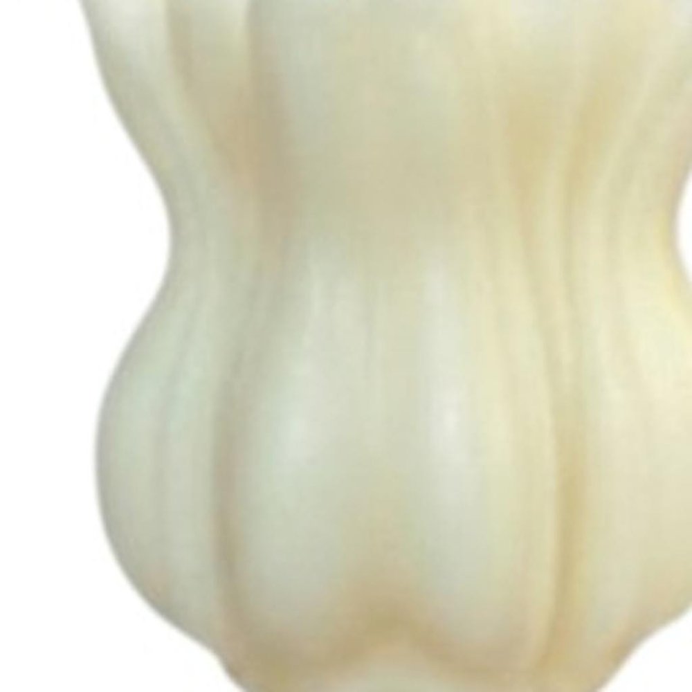 5" Ivory Rose Petals Scented Dimensional Flower Candle Round Novelty
