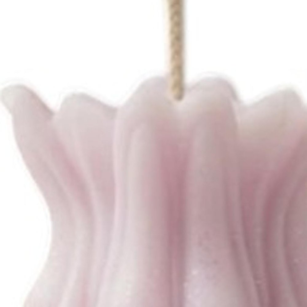 5" Orchid Rose Petals Scented Dimensional Flower Candle Round Novelty