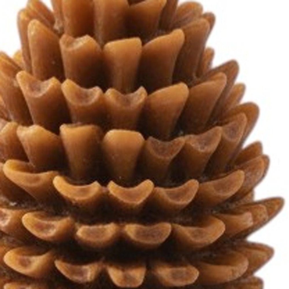 3" Brown Autumn Harvest Scented Dimensional Pinecone Candle