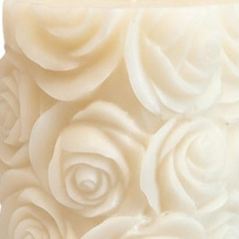2" Ivory Day at the Spa Scented Candle Cylinder Pillar