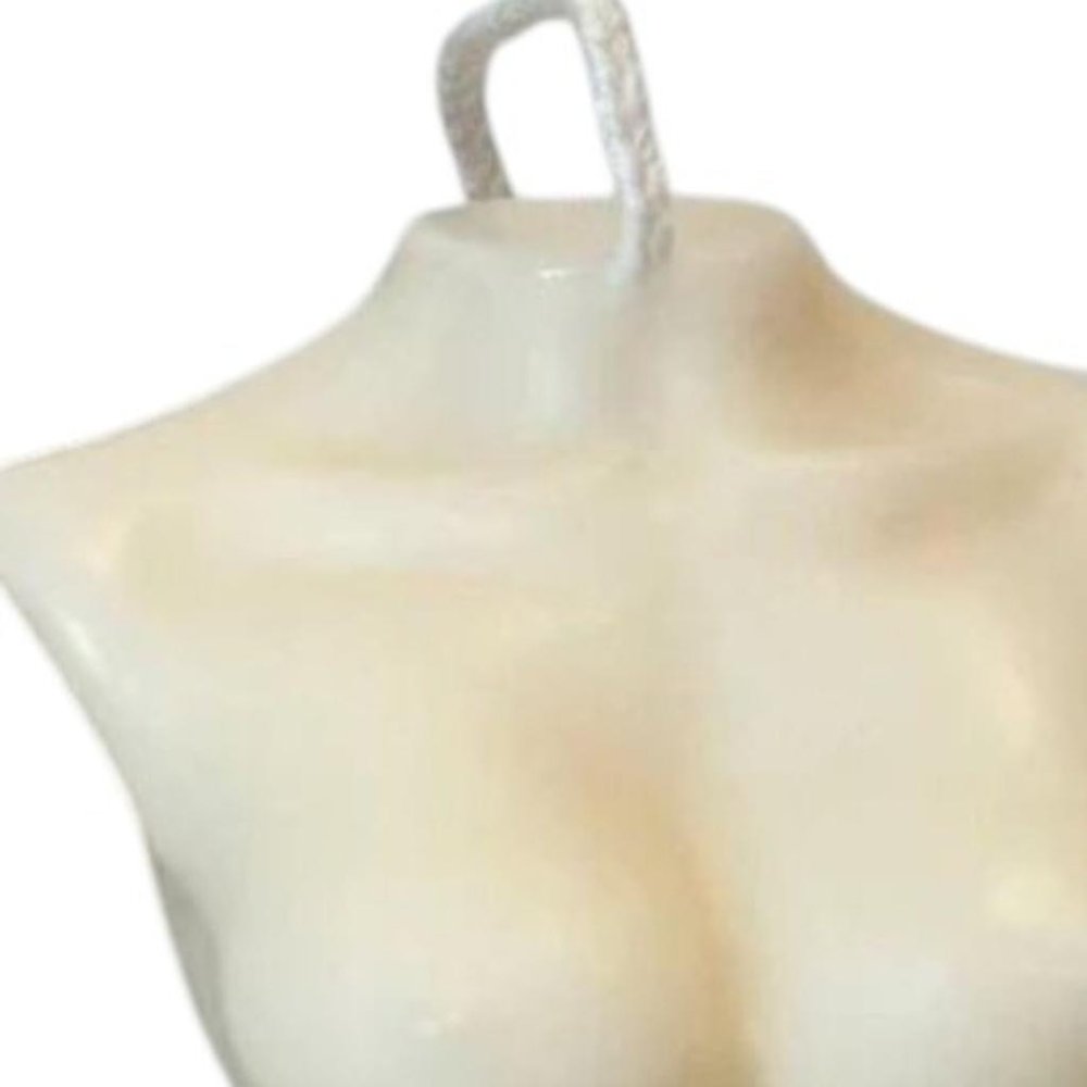 4" Ivory Unscented Dimensional Female Form Candle